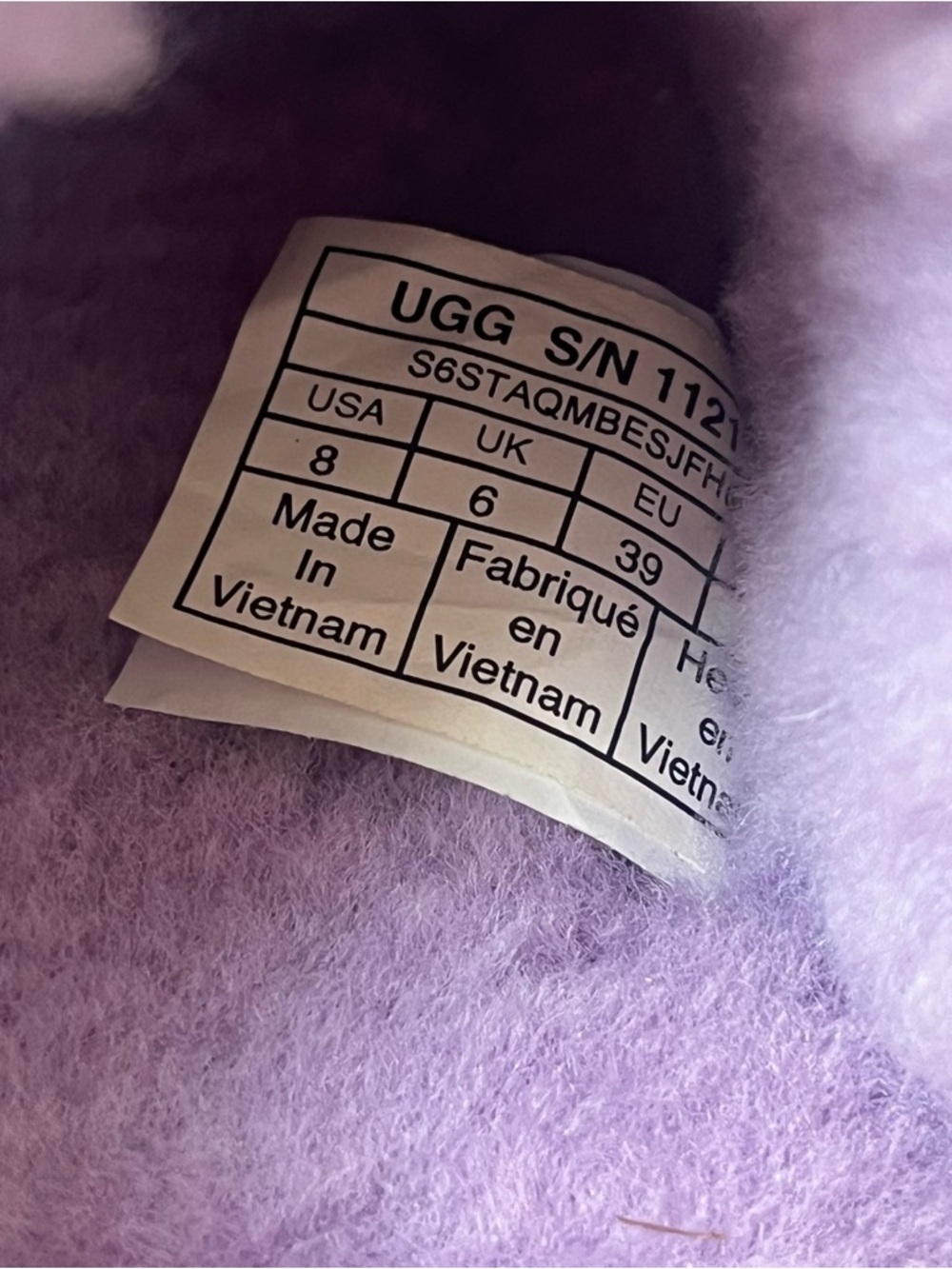 UGG Super Fluff Slipper Sandal Lilac Bloom - Picture 4 of 7